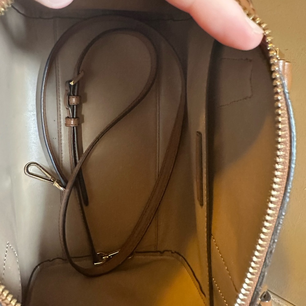 Michael Kors Brown Signature Satchel Handbag - Picture 6 of 7